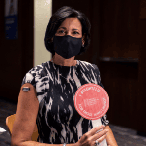 CDC Director Rochelle Walensky Flu Vaccination in 2021