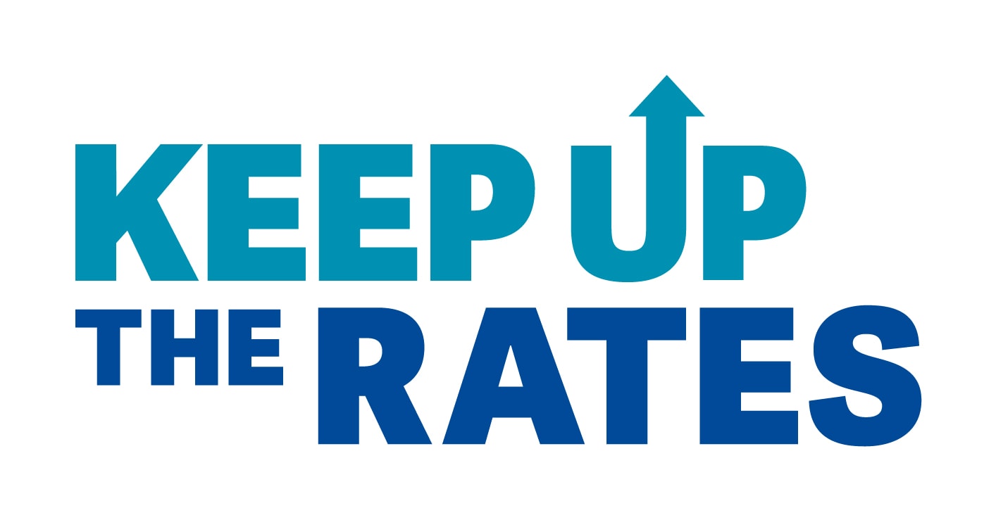 Keep Up The Rates Logo