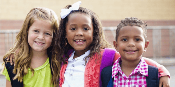 School kids on a playground