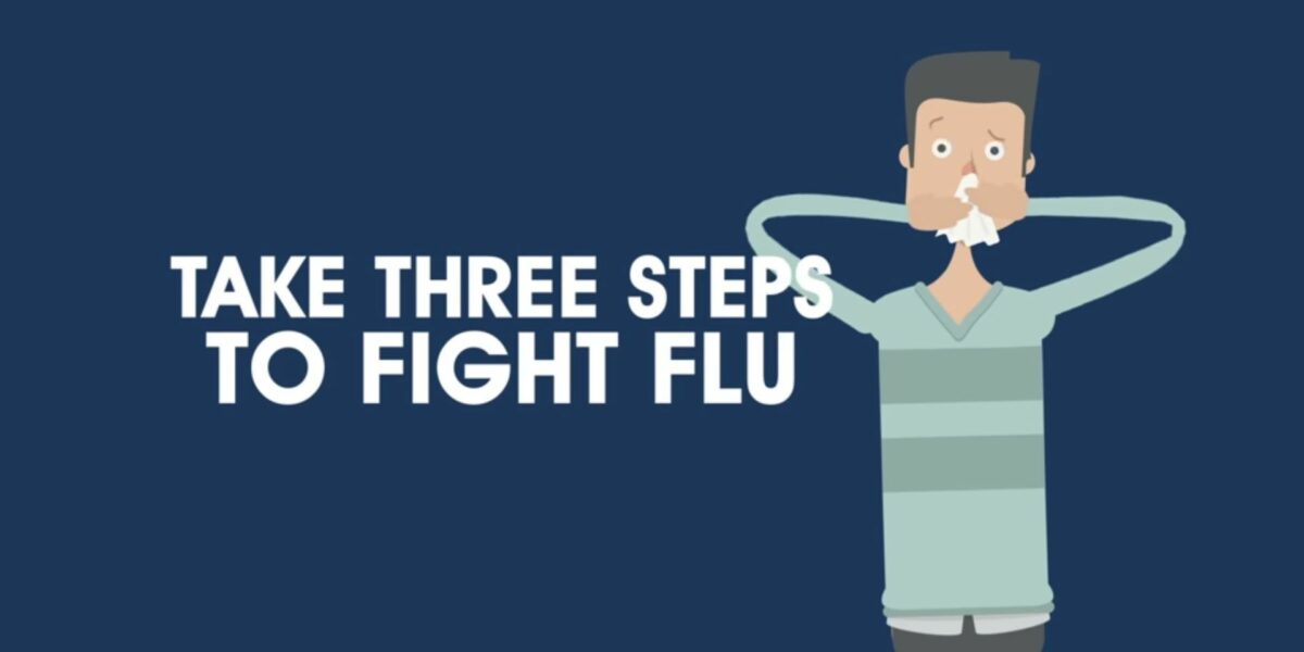 Take 3 steps to fight flu
