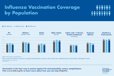 Influenza Vaccination Coverage by Population 2022