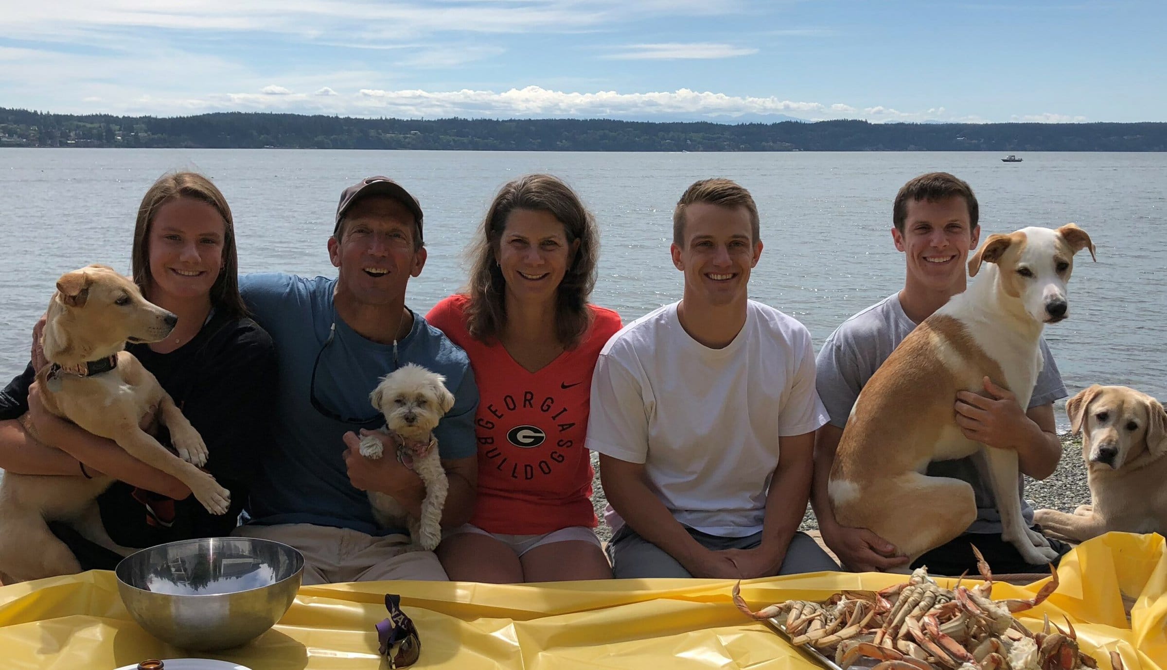 Kathy Neuzil with family