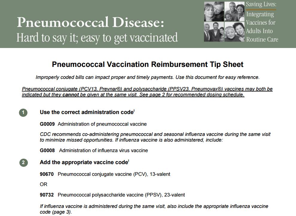 Pneumo Vaccine Reimbursement Sheet NFID