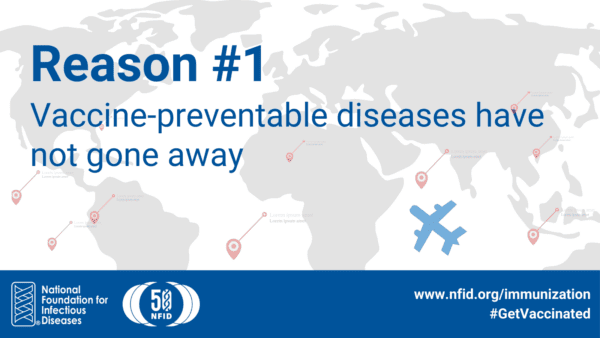 Reason #1: Vaccine-preventable diseases have not gone away