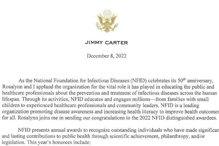 Cover of Jimmy Carter Letter