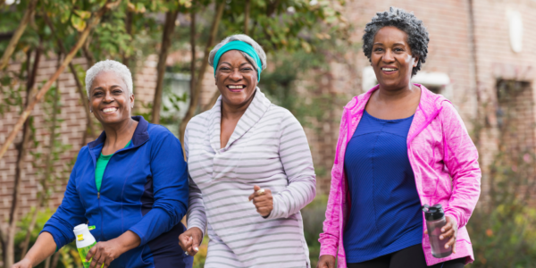 Black women exercising