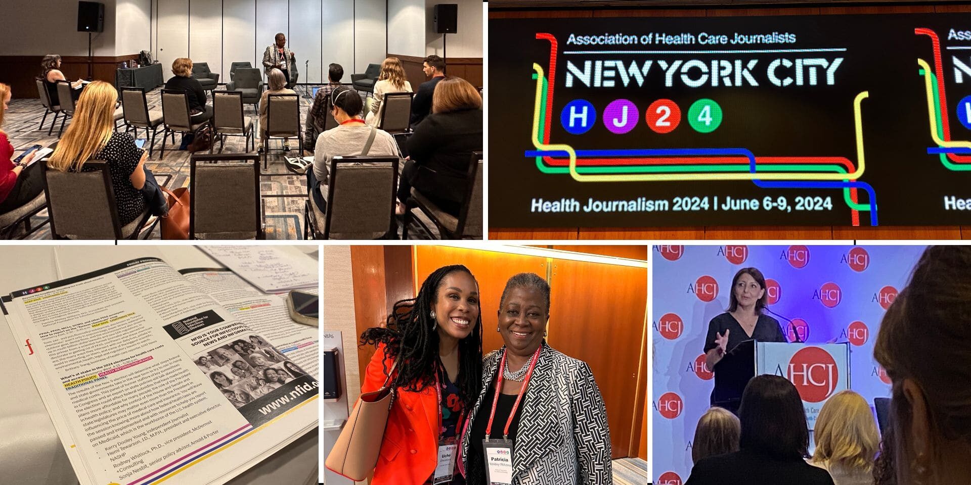 AHCJ 2024 Conference Photos from Health Journalism 24 in New York with Drs. Patricia Whitley-Williams and Mandy Cohen