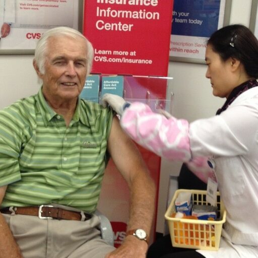 Richard J. Duma Receiving Vaccine