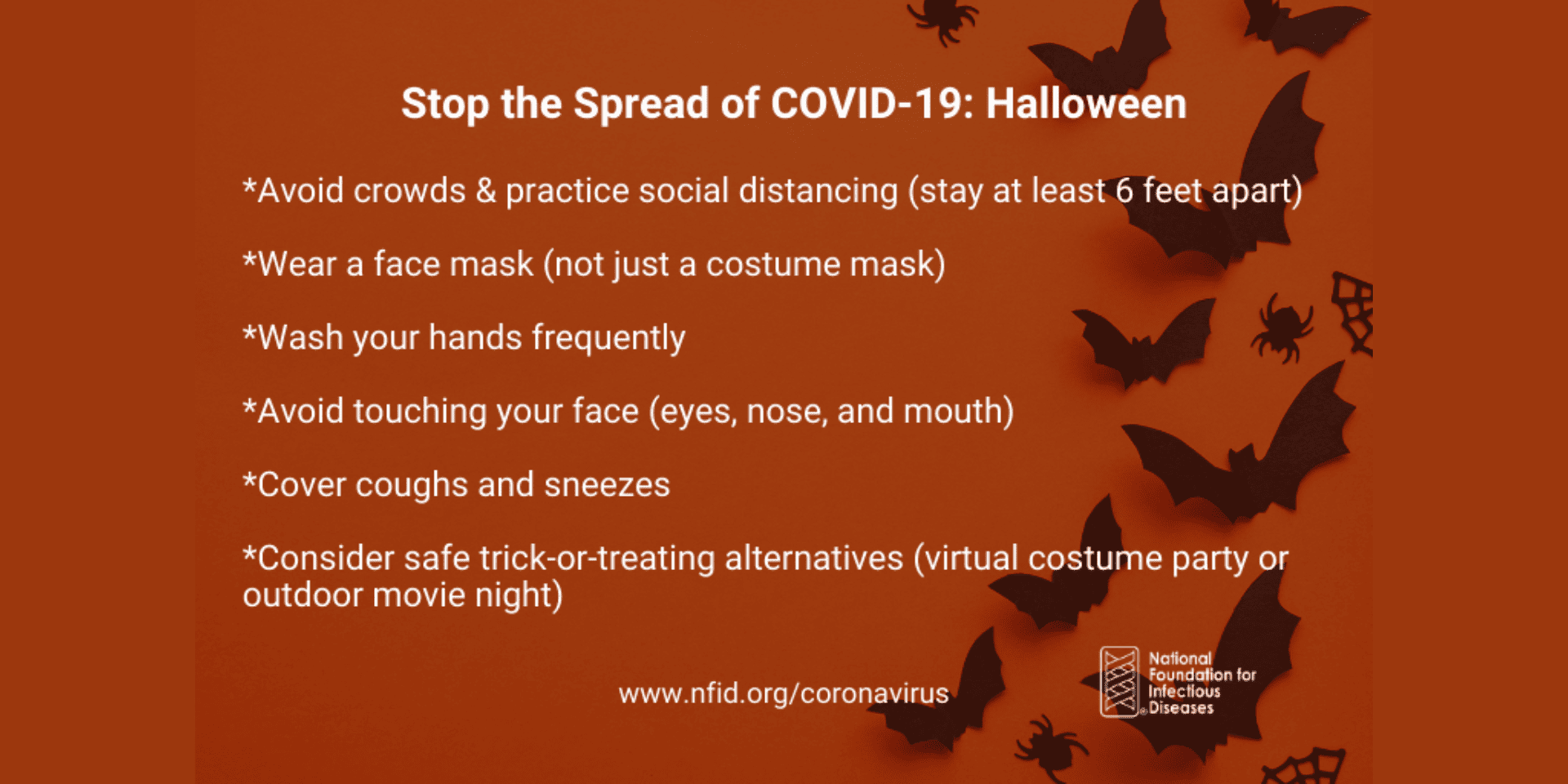 Stop the Spread of COVID-19 on Halloween