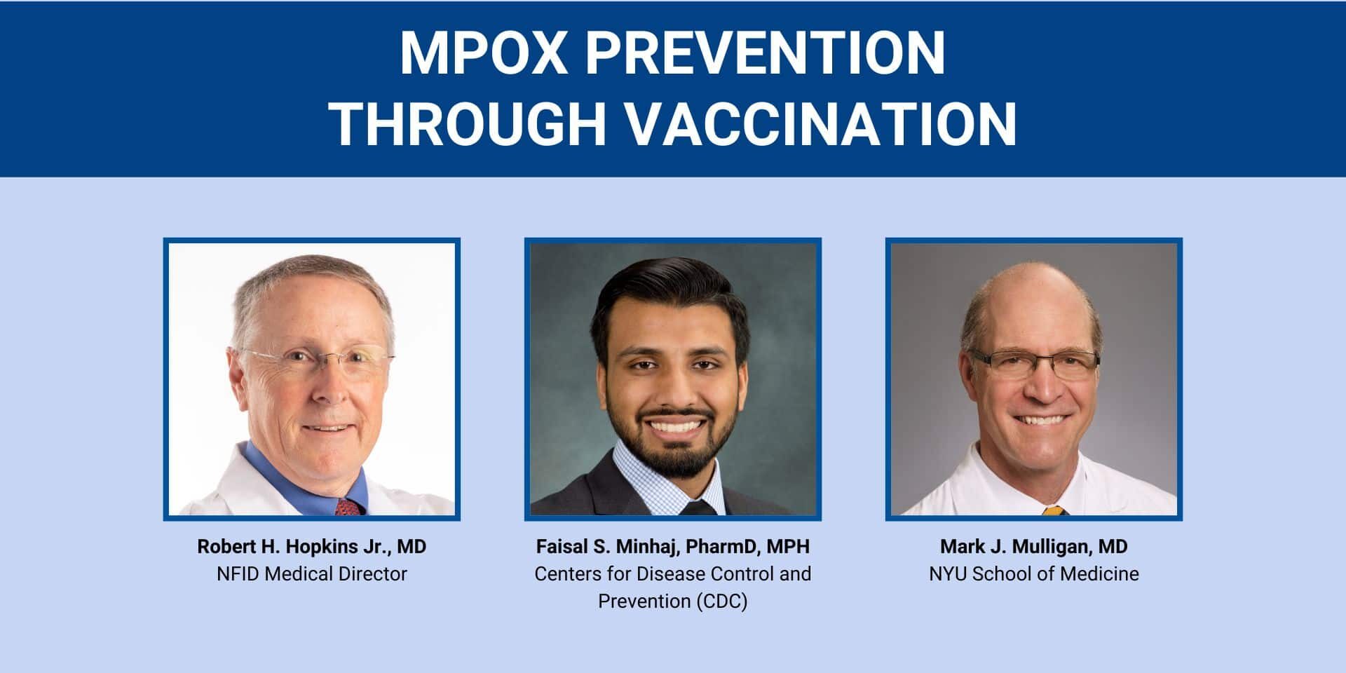 Mpox Webinar Speakers - 08.2023_Featured Image Mpox Prevention Webinar Presenters
