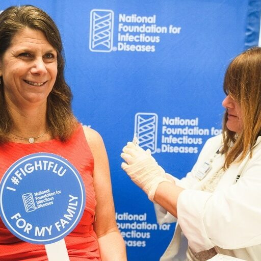 Kathleen M. Neuzil Receiving Vaccine
