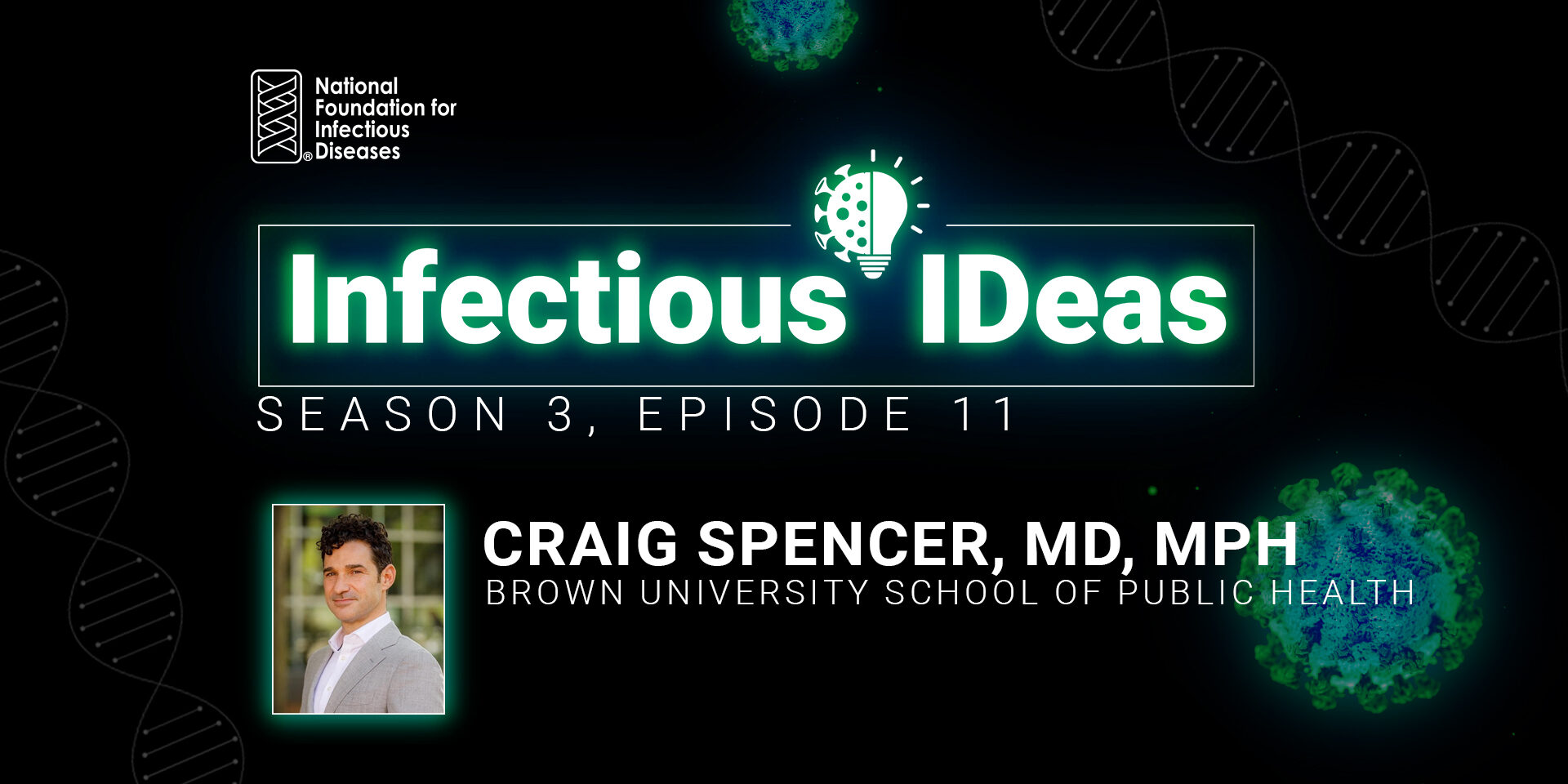 S3E11 Craig Spencer Podcast S2E11 Podcast episode graphic
